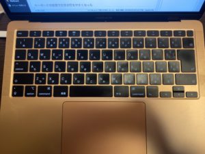 MacBook Air（2020）のキーボード